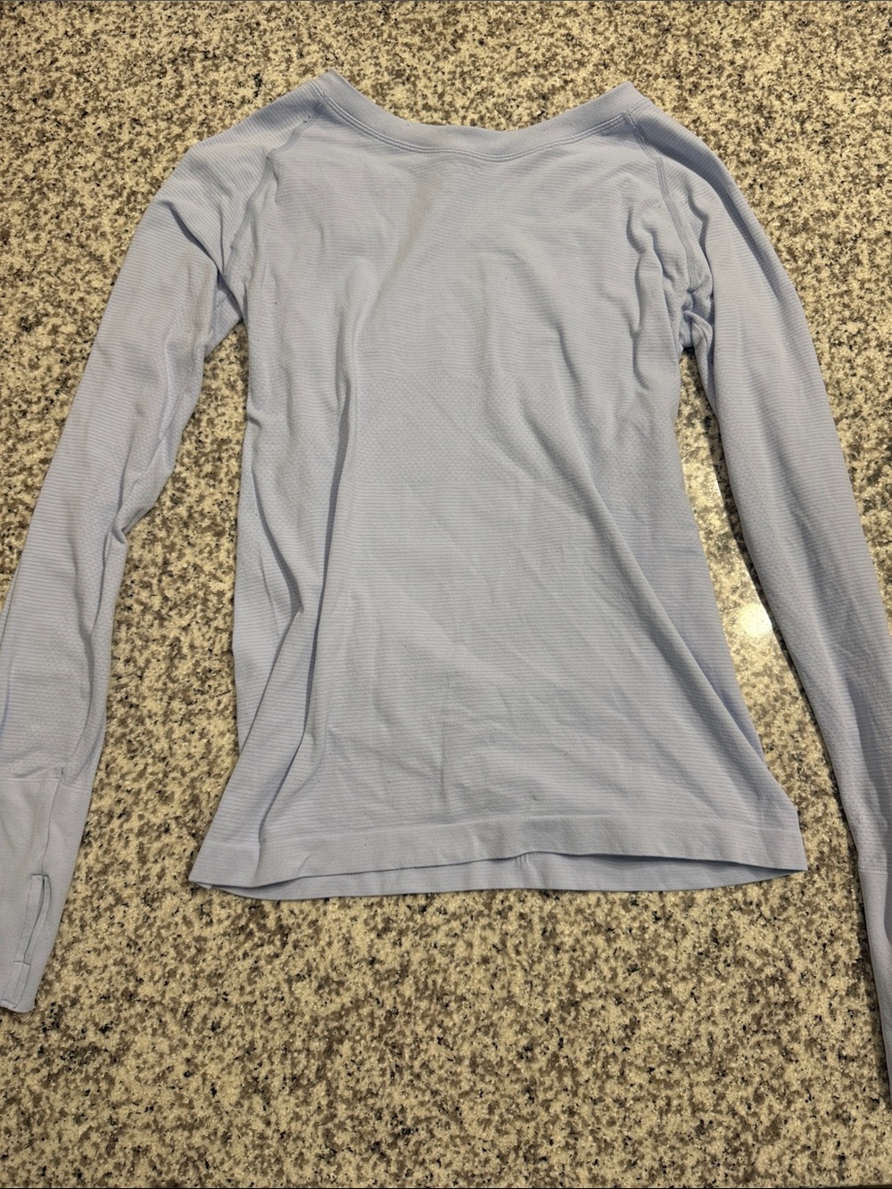 Amazon Light Blue Long Sleeve Women's Thermal Tee